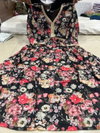 FVD Black Floral Alia Cut Kurti With Bottom Dupatta Catalog